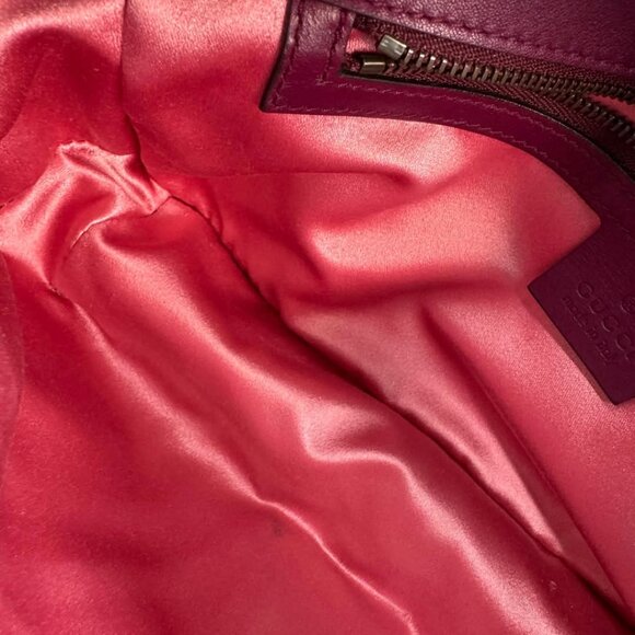GUCCI GG Marmont Flap Purple Velvet Shoulder Bag 699-030625 - Picture 14 of 16